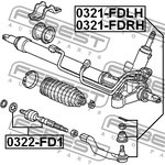 0322-FD1, Тяга рулевая | перед прав/лев |