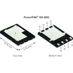 N-Channel MOSFET, 204 A, 60 V, 8-Pin PowerPAK SO-8DC SiDR626LDP-T1-RE3