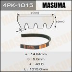 4PK-1015, Ремень поликлиновой 4PK1015 Masuma