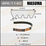 4PK-1140, Ремень поликлиновой 4PK1140 Masuma