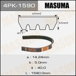 4PK-1590, Ремень поликлиновой 4PK1590 Masuma