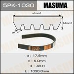 5PK-1030, Ремень поликлиновой 5PK1030 Masuma