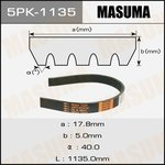 Ремень поликлиновый MASUMA 5PK-1135