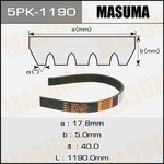 5PK-1190, Ремень поликлиновой 5PK1190 Masuma