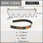 5PK-1335, Ремень поликлиновой 5PK1335 Masuma