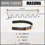 6PK-1200, Ремень поликлиновой 6PK1200 Masuma