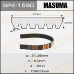 Ремень поликлиновый MASUMA 6PK-1590