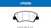 HP0068, Колодки тормозные дисковые передние HYUNDAI Solaris (17-)KIA Rio (17-)