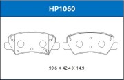 HP1060, Колодки тормозные дисковые задние KIA PICANTO (JA) 17-