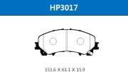 HP3017, Колодки тормозные дисковые передние NISSAN X-TRAIL (32)/INFINITI Q50 13-
