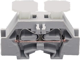 261-301/341-000, Screwless terminal, Cage Clamp, 2 Poles, 500V, 24A, 0.08 ... 2.5mm², Grey