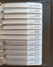 Фото 1/3 Набор керамических конденсаторов 1206 50V, 80 наименований по 25 штук