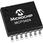 MCP3424T-E/ST, Analog to Digital Converters - ADC 18B delta-sigma ADC dual Ch 4sps