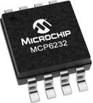 Фото 1/2 MCP6232T-E/MS, Operational Amplifiers - Op Amps Dual 1.8V 200kHz Extended Temp