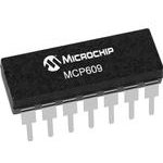 MCP609-I/P, Микросхема 4x операц. усилитель 2,5В 25uA 155KГц DIP14