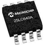 25LC640A-M/SN, EEPROM Serial-SPI 64K-bit 8K x 8 3.3V/5V Automotive AEC-Q100 ...