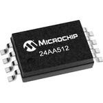 24AA512-I/ST, 512kbit Serial EEPROM Memory, 900ns 8-Pin TSSOP Serial-I2C
