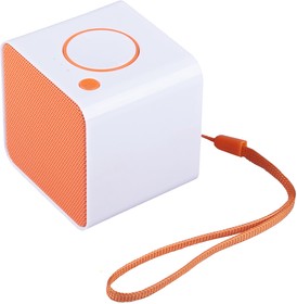 Фото 1/3 Bluetooth колонка LP-168 белая с оранжевым