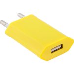 Блок питания (сетевой адаптер) LP с USB выходом 1А желтый, европакет