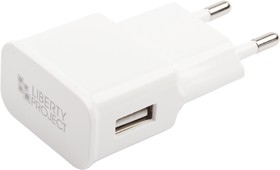 Фото 1/4 Блок питания (сетевой адаптер) LP с USB выходом + кабель USB Type-C 2.1A белый, коробка