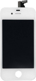 Фото 1/4 Дисплей для Apple iPhone 4 с тачскрином, 1-я категория, класс AAA (белый)