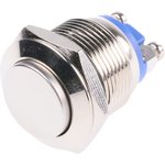 R19FRNSTAG, Push Button Switch, Momentary, Panel Mount, 19.2mm Cutout, SPST, 48 V dc, 250V ac, IP65