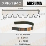 7PK-1940, Ремень поликлиновой 7PK1940 Masuma