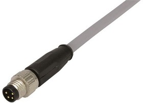 Фото 1/4 21348000481050, Straight Male 4 way M8 to Unterminated Sensor Actuator Cable, 5m