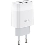 Зарядное устройство HOCO C73A Glorious 2xUSB, 2.4А (белый)