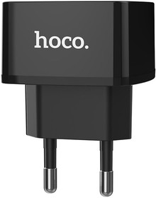 Фото 1/4 Зарядное устройство HOCO C70A Cutting-Edge 1xUSB, 3А, 18W, QC3.0 (черный)