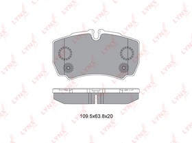 Фото 1/6 BD-3035, BD-3035 Колодки тормозные LYNXauto