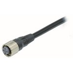 XS5F-D421-D80-X, 4 way M12 to Unterminated Sensor Actuator Cable, 2m