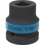 851420M, KING TONY Головка торцевая ударная четырехгранная 1", 20 мм, футорочная