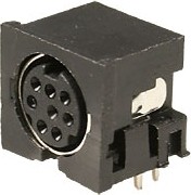 Фото 1/2 AF-3280 (MDN-8FR) MiniDIN-8"м" на плату