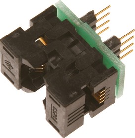 Фото 1/2 DIP-SOIC 8 pin 170 mil, Адаптер для программирования микросхем (=TSU-D08/SO08-170)