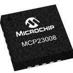 MCP23008-E/ML, Расширитель I/O, 8бит, 1.7 МГц, I2C, Последовательный, 4.5 В ...