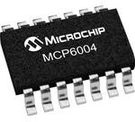 Фото 1/2 MCP6004T-E/SL, Операционный усилитель, 1МГц, 1,8-5,5В, Каналы 4, SO14