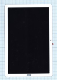 Фото 1/2 Дисплей (экран) в сборе с тачскрином для Huawei MediaPad M5 10.8 белый