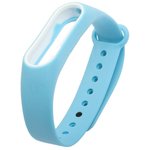 Браслет для фитнес трекера Mi 2 Band голубой, белый