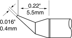 UFTC-7CNB04, Картридж-наконечник для MX-UF, конус изогнутый, 0.4х5.5мм