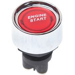 ENGINE STARTкр, Выключатель кнопка 12V 50А ENGINE START без фиксации красная
