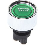ENGINE STARTзе, Выключатель кнопка 12V 50А ENGINE START без фиксации зеленая