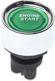 ENGINE STARTзе, Выключатель кнопка 12V 50А ENGINE START без фиксации зеленая