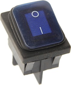 Т2с, Выключатель клавиша 2-х позиционный с подсветкой синий герметичный