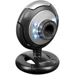 Веб-камера DEFENDER C-110, 0,3 Мп, микрофон, USB 2.0/1.1+3.5 мм jack, подсветка ...