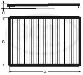 Фото 1/7 sak106, Салонный фильтр VAG A3/G3/G4 угольный