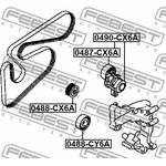 0488CY6A, Ролик обводной MITSUBISHI LANCER CY 2007-