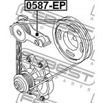 Ролик натяжной MAZDA MPV LW 1999-2006 FEBEST 0587-EP