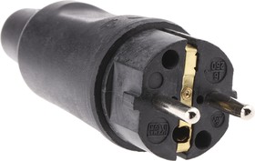 Фото 1/3 179016004, Black Cable Mount Mains Connector Plug, Rated At 16A, 250 V