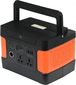 Мобильный аккумулятор Itel Solar Generator 600(ISG-65) 150000mAh 5A 3xUSB-A/USB-C черный/оранжевый